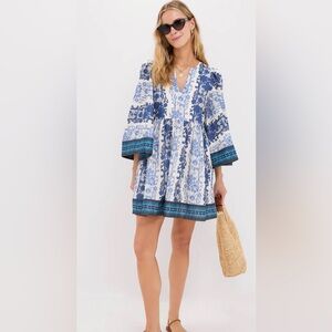 Tuckernuck blue and white dress size Small